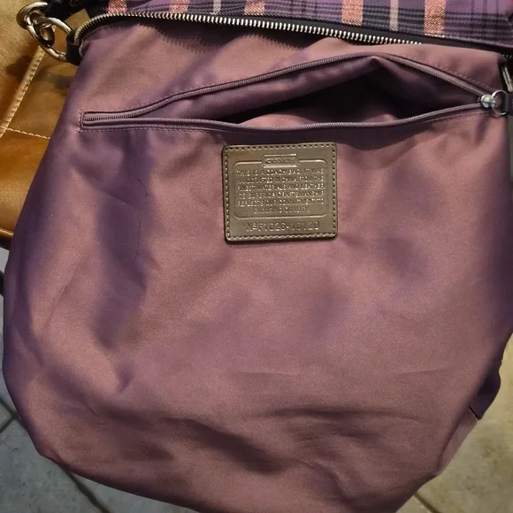 2010 Coach Poppy Plaid Women's Shoulder/Crossbody - Picture 9 of 17